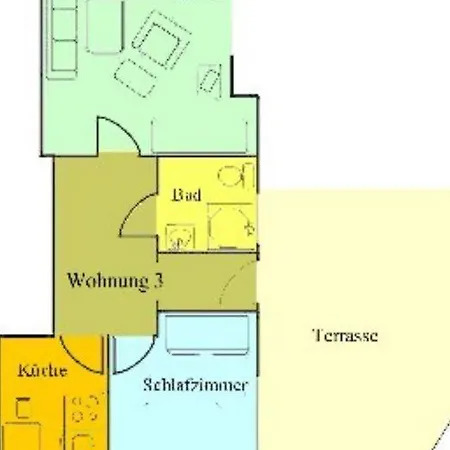 شقة Unterm-reetdach-whg-3 بوركم